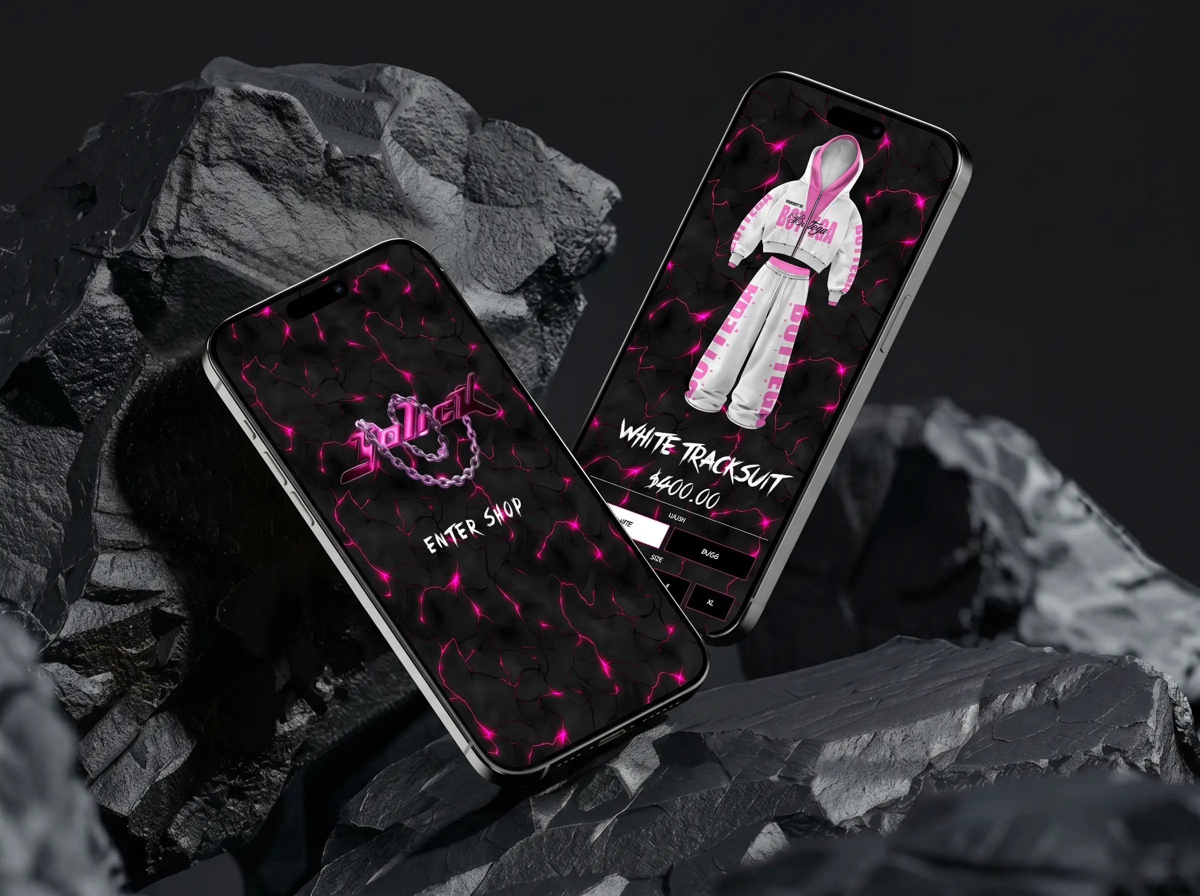 Dual phone demo mockup